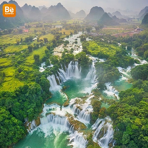 空から見たベトナムの風景